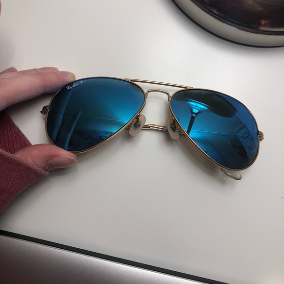 Ray-Ban Accessories - POLARIZED Ray-Ban Blue Reflectibe Aviators